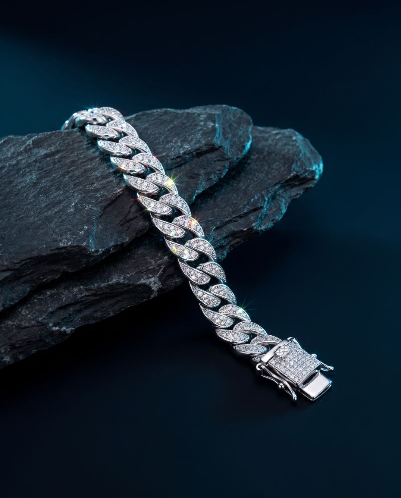 AURA ICE Panzerarmband aus 925er Sterlingsilber