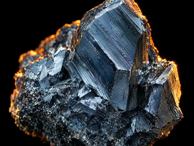 Zink-Mineral im warmen Licht